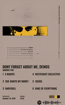 Dominic Fike - Dont Forget About Me Demos.jpg